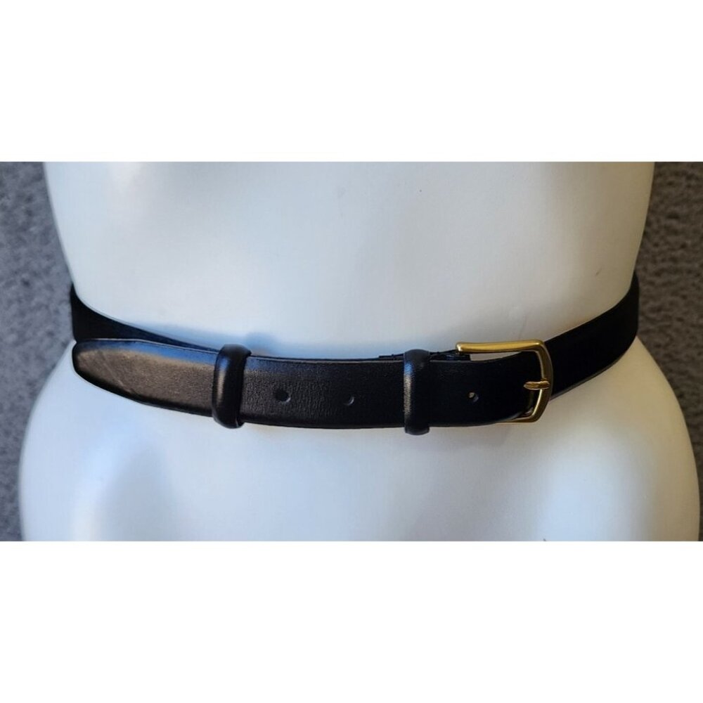 Mens Warehouse Mens Full Grain Italian Leather Belt Black 8582-02 Size 46/115